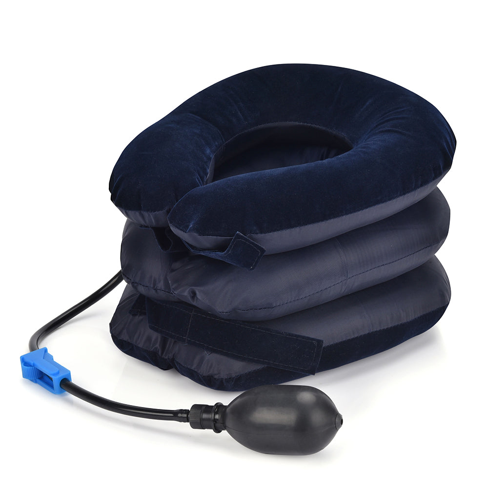 High-Quality Inflatable Neck Collar Pillow for Cervical Traction & Posture Correction, Orthopedic Pain Relief for Neck, 