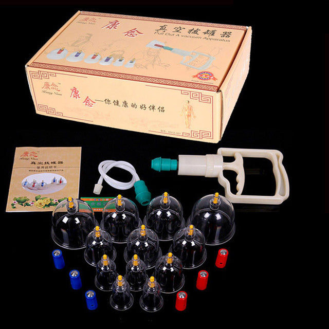 Premium Cupping Therapy Set – Professional Vacuum Suction Cups for Chinese Medicine Physiotherapy, Massage, and Muscle