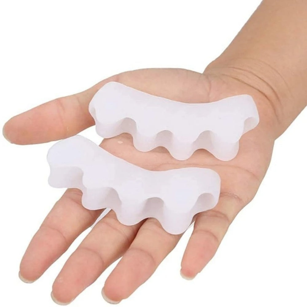 Premium Silicone Gel Bunion Corrector Toe Protector - 2PCS Orthotic Big Toe Separator & Valgus Splint, Adjustable Foot  