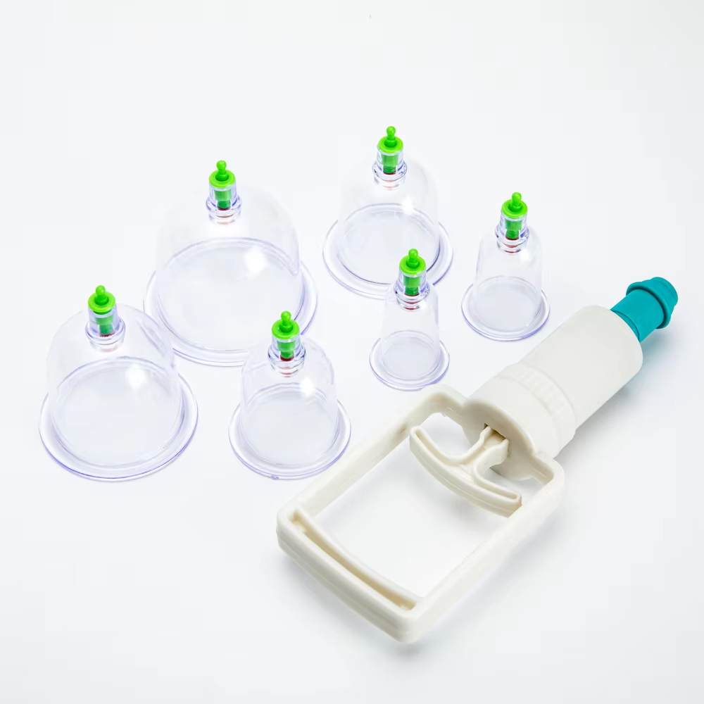 Premium Vacuum Cupping Therapy Set – 6, 12, or 24 Plastic Suction Cups for Massage, Relaxing Muscles, Pain Relief