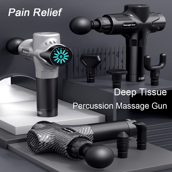 Premium 24V Deep Tissue Massage Gun with Hot & Cold Compress, 12 Heads, High-Frequency Muscle Relaxation for Neck, Shoulder & Full Body Recovery