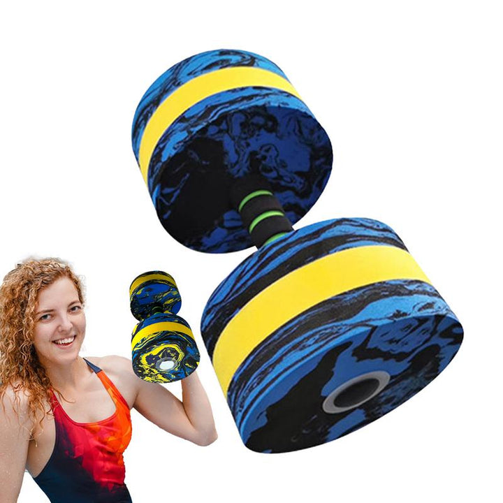 Premium Aquatic Dumbbells – 2Pcs Pool Dumbbells for Swimming & Indoor Training, Water Resistance, Durable Design for 