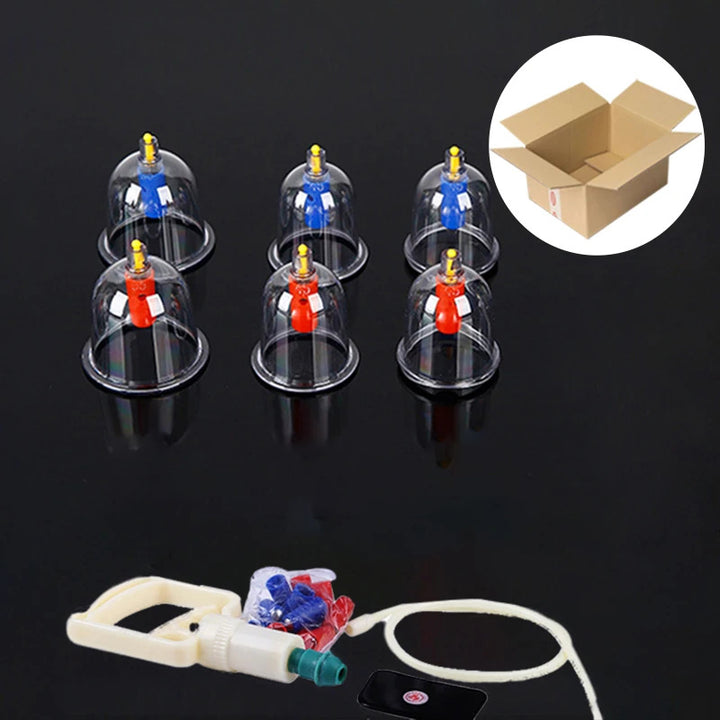 Premium Cupping Therapy Set – Vacuum Suction Cups for Massage, Anti-Cellulite, and Physiotherapy, Relieves Back, Neck