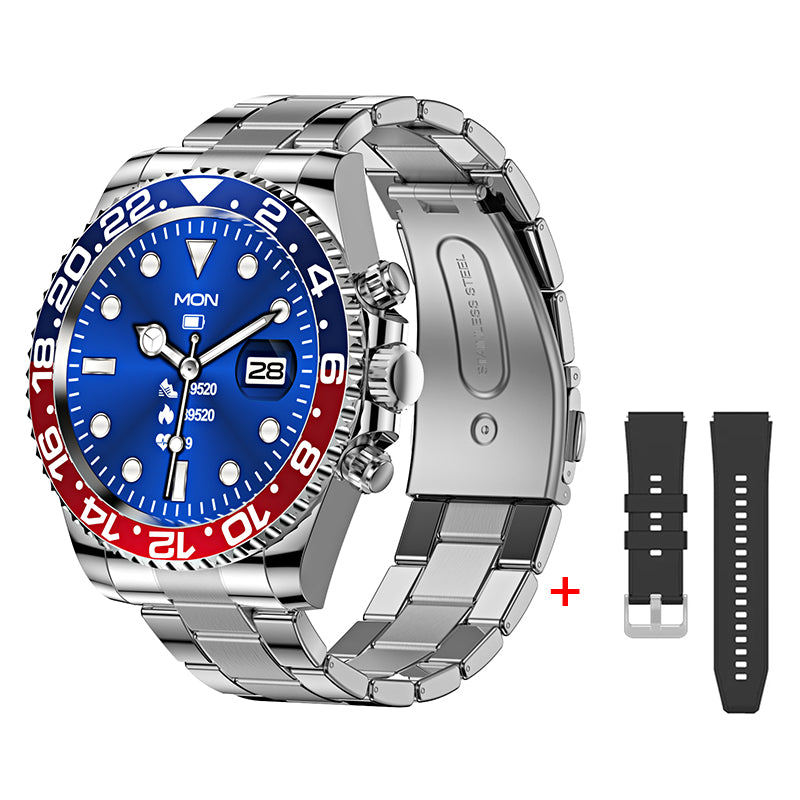 Luxury Smartwatch for Men, Bluetooth Calling, Sports Fitness Tracker, 2024 High-End Design, Android & iOS Compatible, 