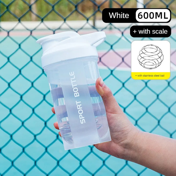 Premium 500ML Portable Sport Shaker Bottle – Leak-Proof Protein Powder Cup for Gym & Fitness Training – Durable, Easy-Grip, 