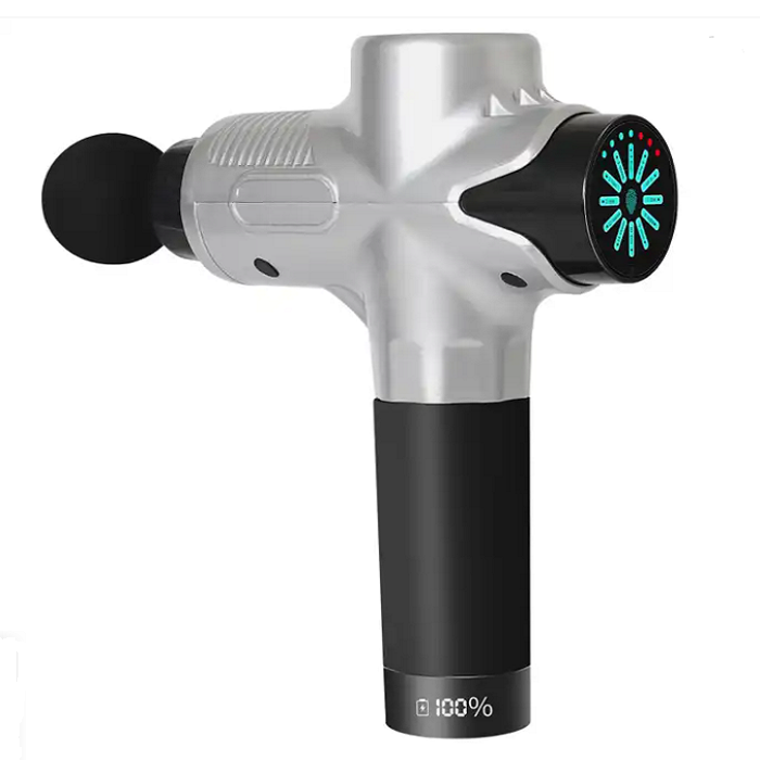 High-Quality 24V Deep Tissue Massage Gun with Hot & Cold Compress, 12 Heads, High-Frequency Muscle Relief for Neck, Back, 