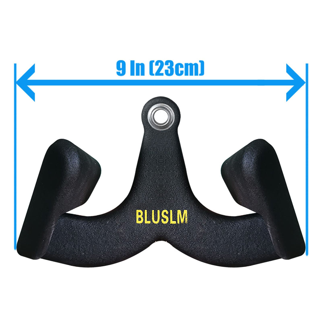 Premium Home Gym Lat Pull Down Handle Grip – T-Bar, V-Bar Row Handle for Biceps, Triceps, Back Muscle Workout, Cable Machine