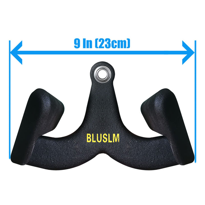 Premium Home Gym Lat Pull Down Handle Grip – T-Bar, V-Bar Row Handle for Biceps, Triceps, Back Muscle Workout, Cable Machine