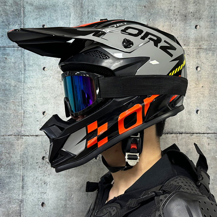 High-Quality Kids Off-Road Helmet - Motocross, Mountain Bike, ATV, DOT Certified, Lightweight ABS Material, Full Face Safety Gear for 1-2 Years Old, Unisex Design, Free Gift Included