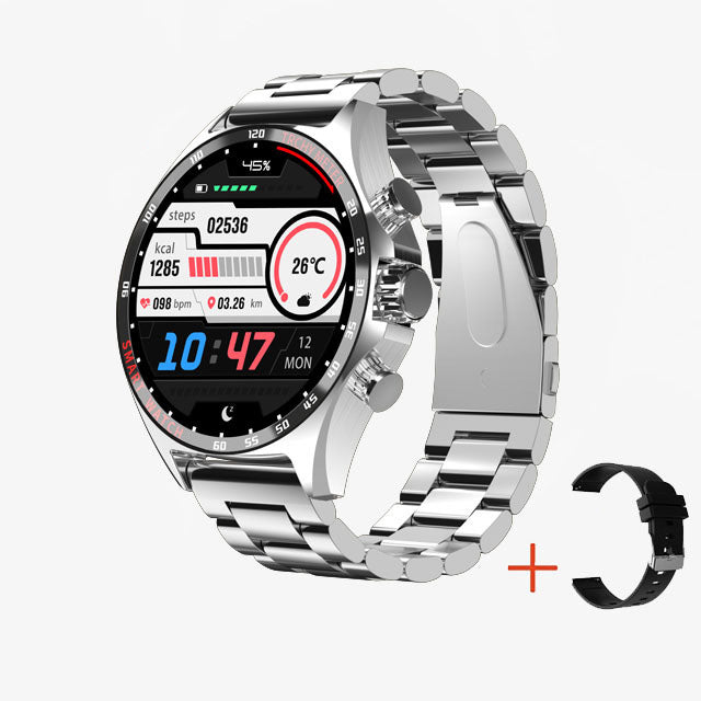 Premium Outdoor Sports GPS Smart Watch for Men – Bluetooth Call, HD AMOLED Screen, Health Monitoring, Compass, IP68 