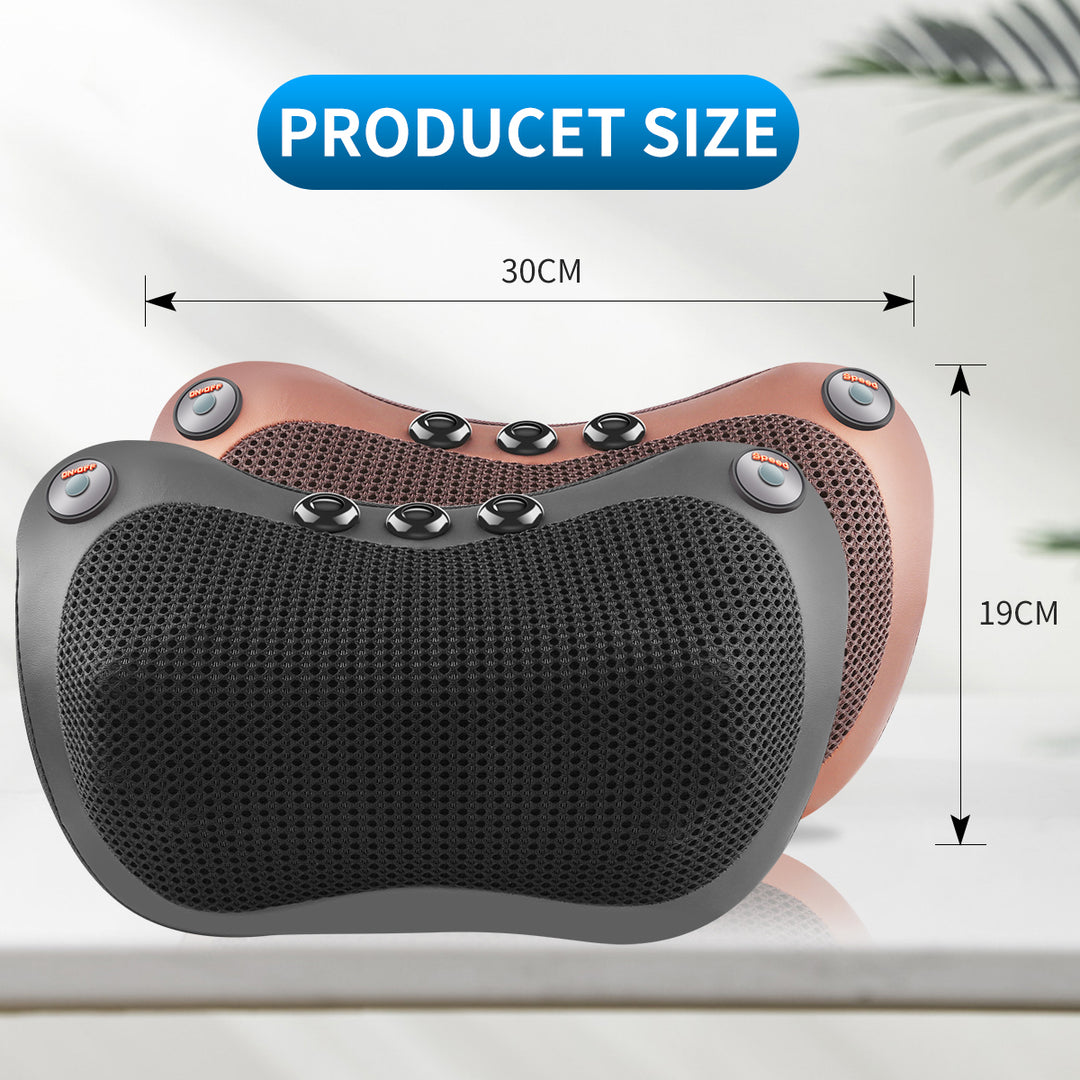 High-Quality 8-Head Electric Shiatsu Back Massager Pillow with Heat, Deep Tissue Massage for Neck, Shoulder, Foot & Full 