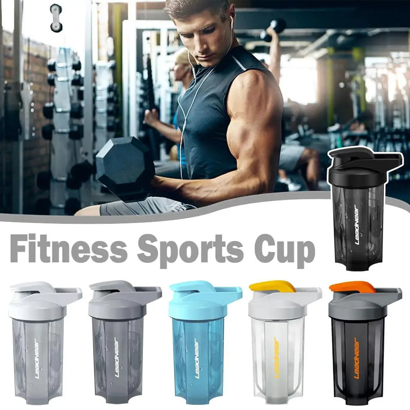 Premium 500ML Portable Sport Shaker Bottle – Leak-Proof Protein Powder Cup for Gym & Fitness Training – Durable, Easy-Grip, 