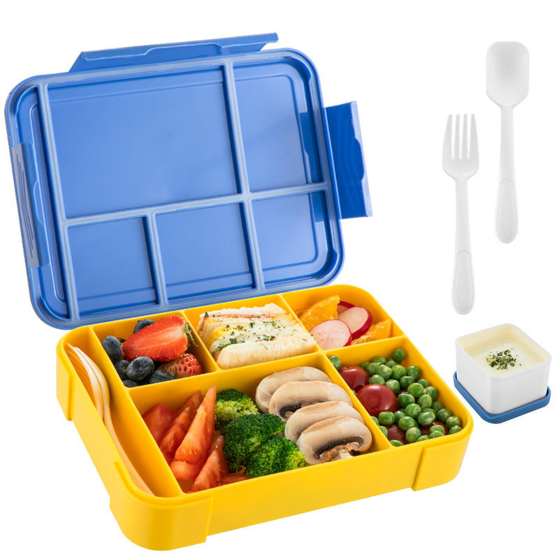 Premium Portable Lunch Box – Leak-Proof Grated Bento Box for Kids & Students, Microwavable Food Container with 5 