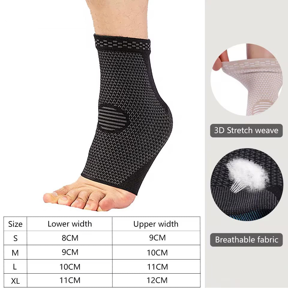 Premium Ankle Brace Compression Sleeve for Injury Recovery and Joint Pain Relief – Plantar Fasciitis Support Socks with Arch 