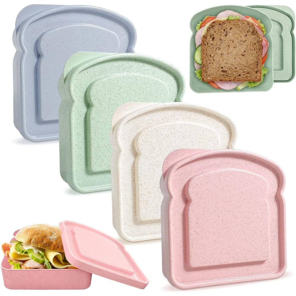 Premium Reusable Sandwich Containers – Microwave & Dishwasher Safe Lunch Box for Meal Prep, Bread Storage, Ideal for Outdoor