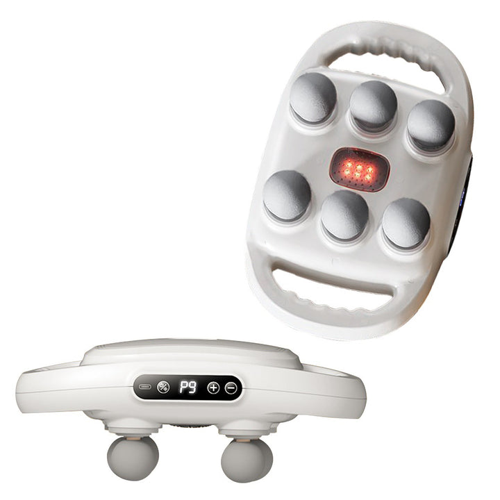 High-Quality Six-Head Massage Gun for Back & Body Relief, 20 Intensity Levels, Wireless High-Frequency Vibration, 6 Modes 