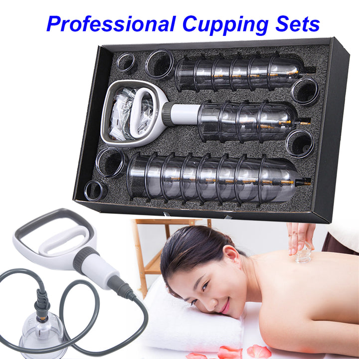 Premium Cupping Therapy Set – Professional Vacuum Suction Cups for Chinese Medicine Physiotherapy, Massage, and Muscle