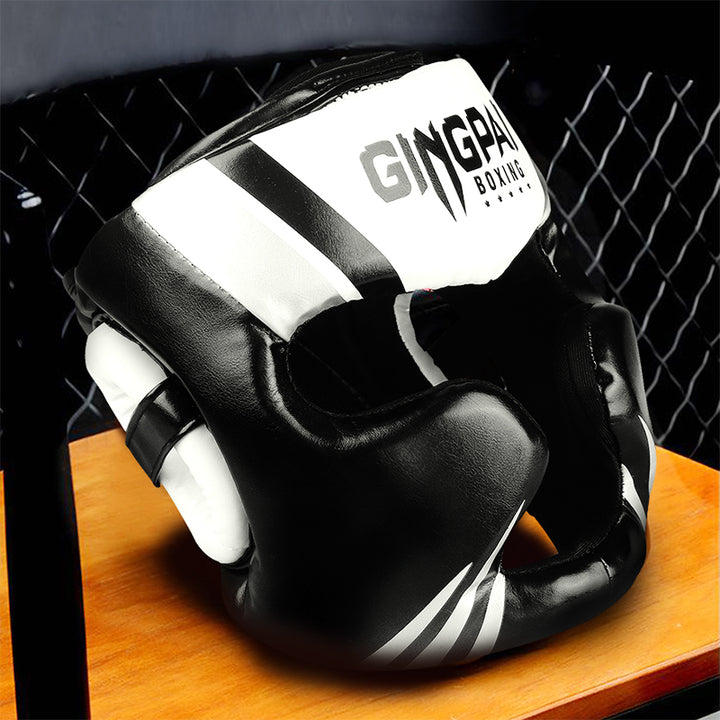 High-Quality Kick Boxing Headgear - Protective Helmet for MMA, Karate, Muay Thai, Free Fight Training, Durable PU Leather