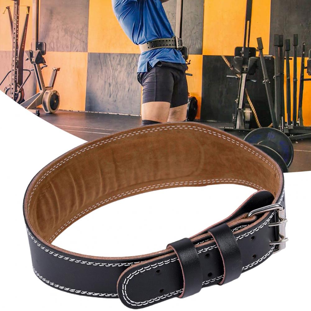 High Quality Waist Support Belt for Weightlifting – PU Leather Sports Safety Belt for Deep Squats, Hard Pulls, Fitness 