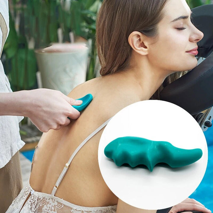 High-Quality T-Shaped Reflexology Acupuncture Massager Stick - Pain Relief Trigger Point Body Roller for Deep Tissue Back 