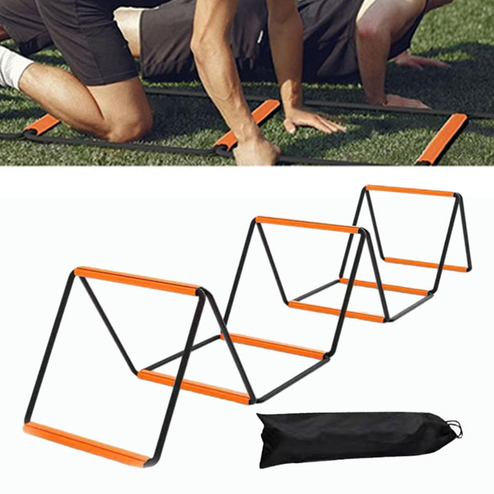 Premium Dual-Purpose Agility Ladder for Soccer & Football Training – Speed, Coordination & Footwork Equipment with Carry 