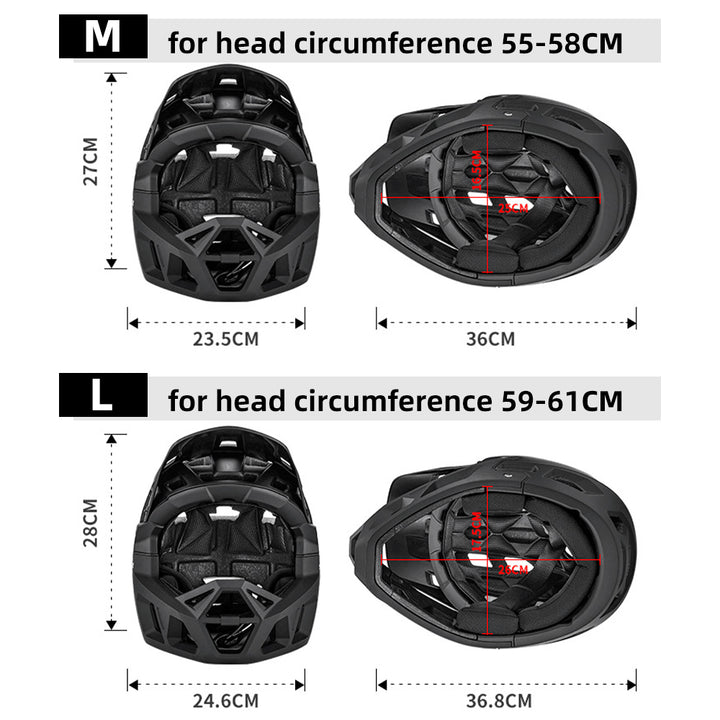 Premium Full Face Mountain Bike Helmet – Lightweight Adult Downhill MTB Racing Helmet with 31 Vents, Detachable Liner, EPP 