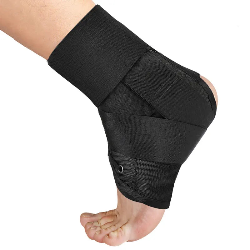 Premium Adjustable Ankle Brace Support for Sports - Lace Up Stabilizer Straps for Sprained Foot - Compression Sleeve - Availa