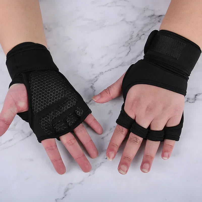 Premium Workout Gloves for Men & Women - Fitness, Bodybuilding, Weightlifting & Gym Palm Protectors with Hand & Wrist Support