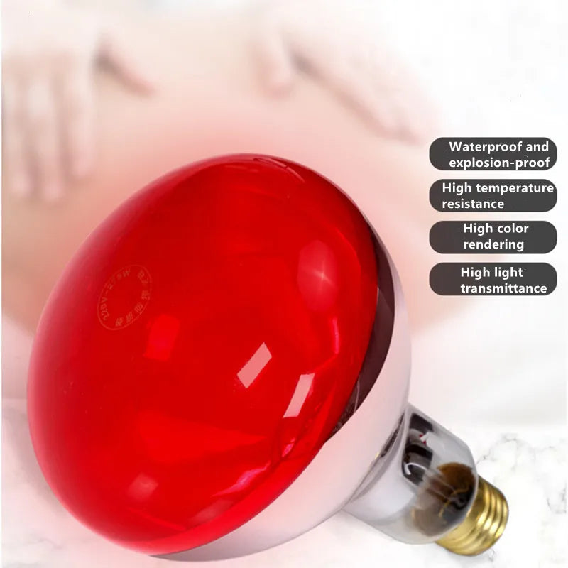 Premium Infrared Therapy Bulb 100W 150W for Deep Heat Pain Relief, Muscle Relaxation, Body Ache, Neck, Joint, and Arthritis