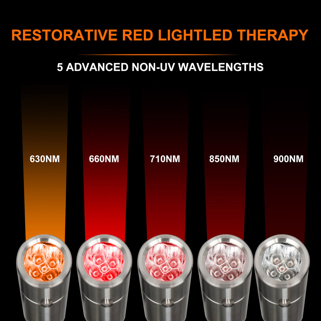 Premium Red Light Therapy Device for Acne Treatment & Skin Firming | 630nm, 660nm, 850nm & 940nm Infrared | Anti-Aging, 