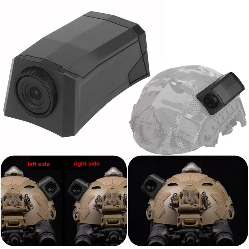 High-Quality Tactical Helmet Camera Model - Hook and Loop Fast Attachment, Prop for CS Game, Filming, Tactical Training, 