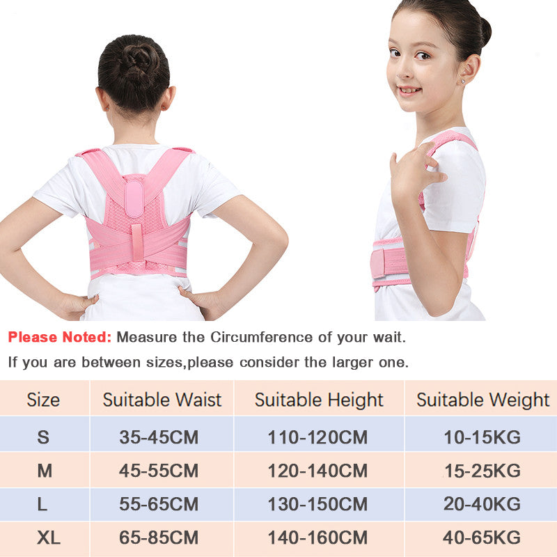 Premium Children’s Posture Corrector Belt - Orthopedic Shoulder and Lumbar Support for Kids & Teens - Adjustable,