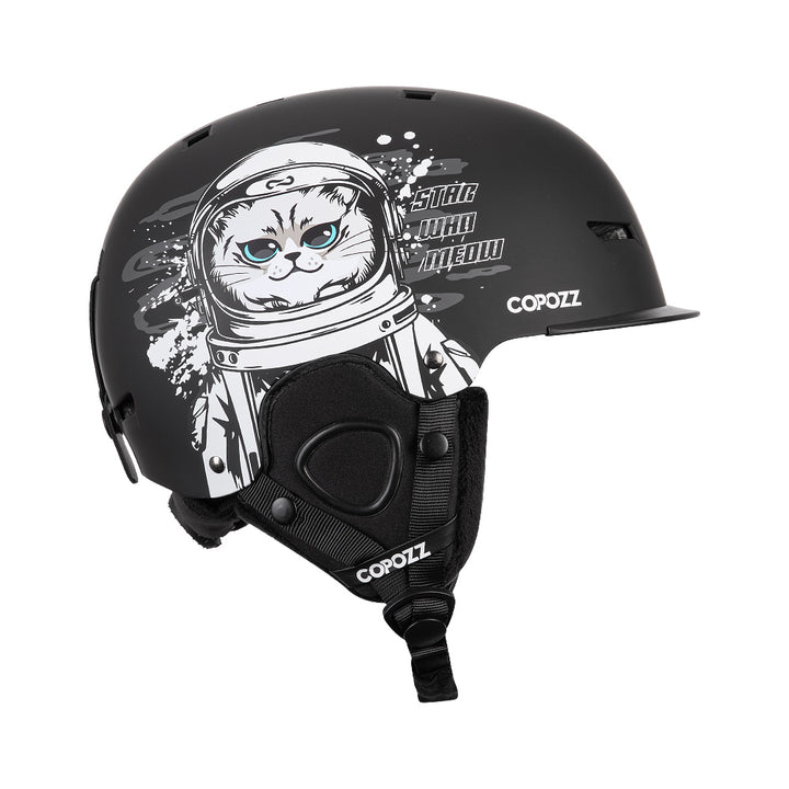 High-Quality Ski Helmet for Adults & Kids - Anti-Impact, Half-Covered Design, Warm Adjustable Fit, CE Certified, ABS + EPS 