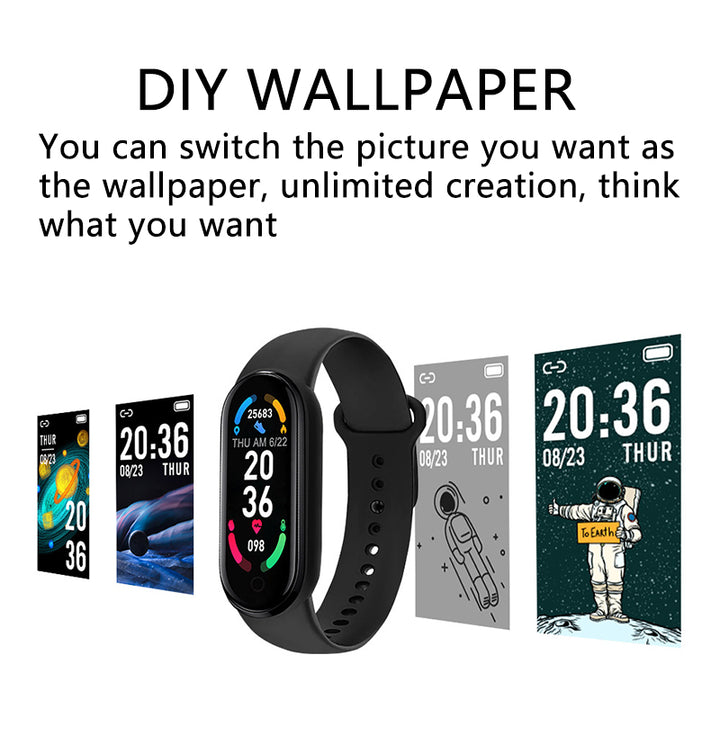 Premium Waterproof Fitness Smartwatch for Men & Women - Heart Rate, Blood Pressure, Activity Tracker, Sleep Monitor, Multi 