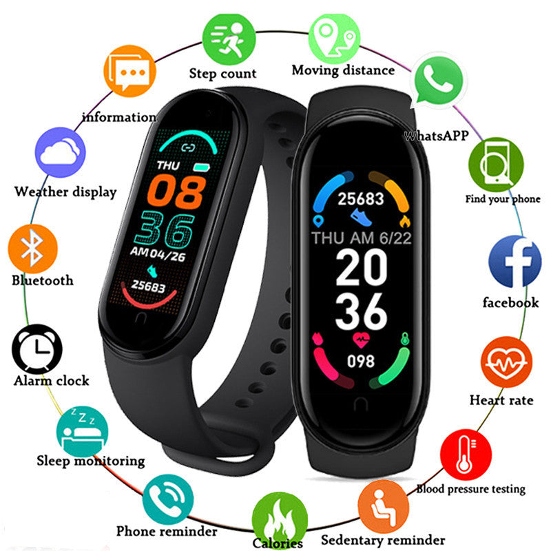 Premium Waterproof Fitness Smartwatch for Men & Women - Heart Rate, Blood Pressure, Activity Tracker, Sleep Monitor, Multi 