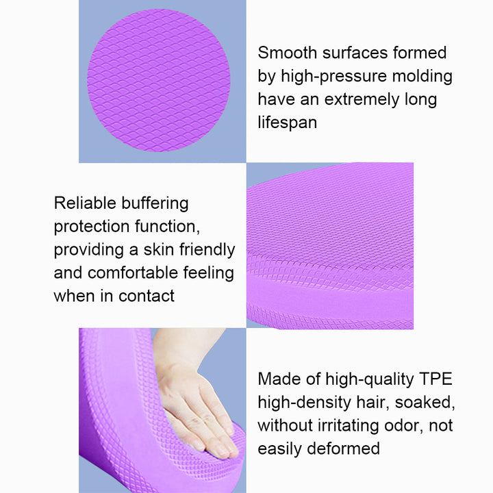 Premium Yoga Balance Mat – Non-Slip Foam Kneeling Cushion, Oval Shape Soft Plank for Massage, Balance & Fitness Training,