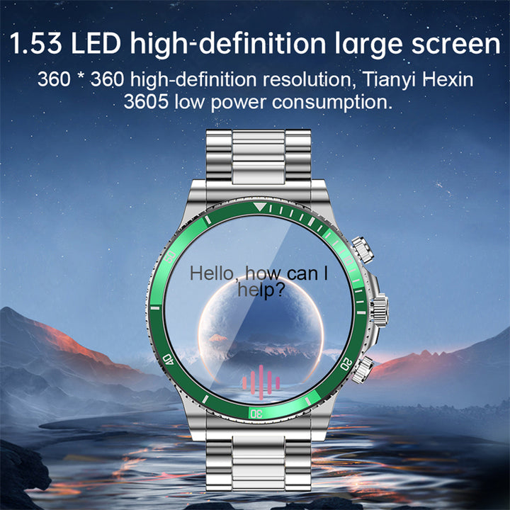 Luxury Smartwatch for Men, Bluetooth Calling, Sports Fitness Tracker, 2024 High-End Design, Android & iOS Compatible, 