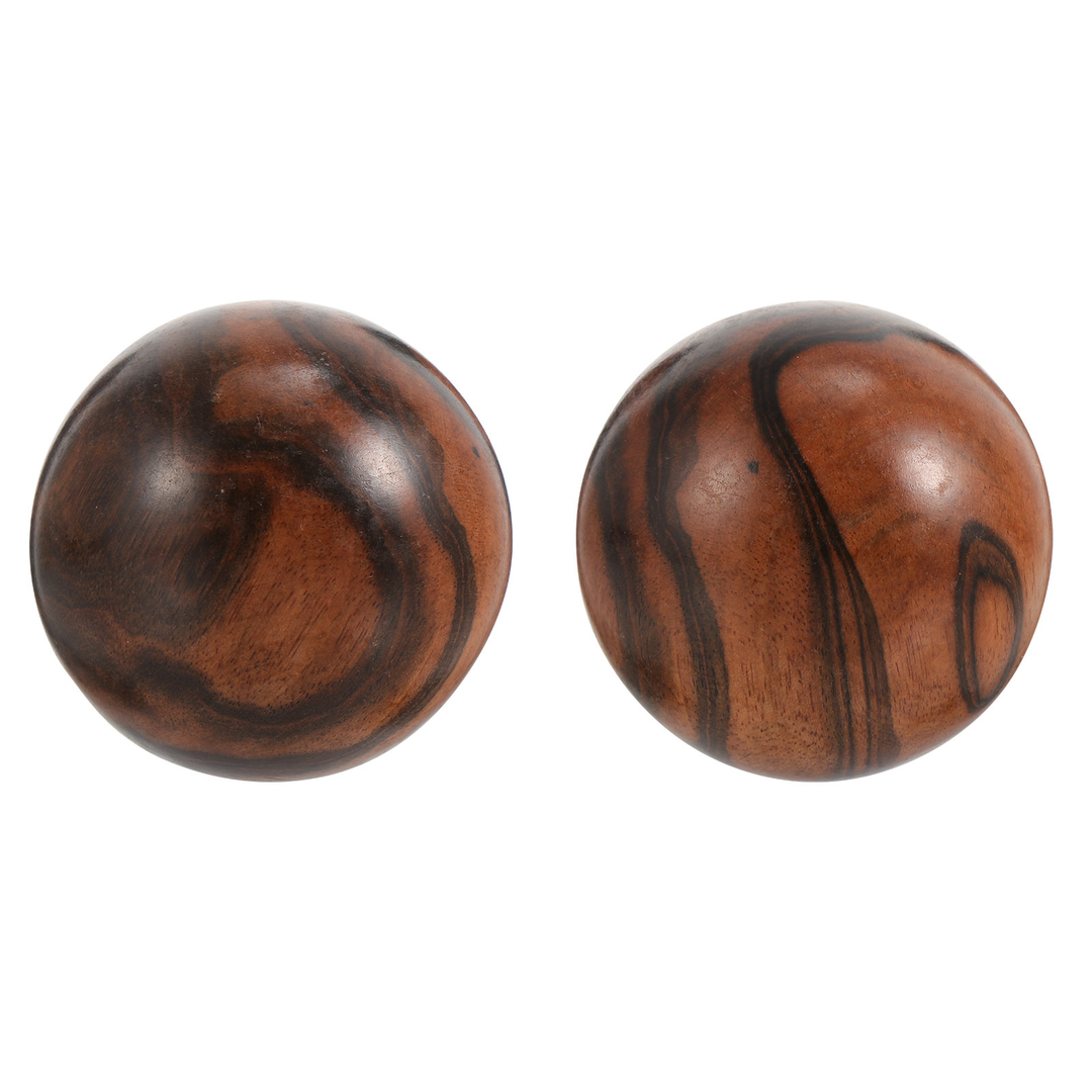 Premium Wooden Massage Balls for Hand Exercise, Stress Relief, and Finger Strength – Set of 2, Ideal for Arthritis, Carpal