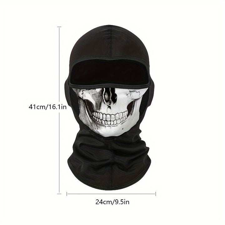 Premium Unisex Cotton Balaclava Skull Mask – Ghost Skeleton Design for Outdoor Sports, Motorcycle, Hiking & Skiing