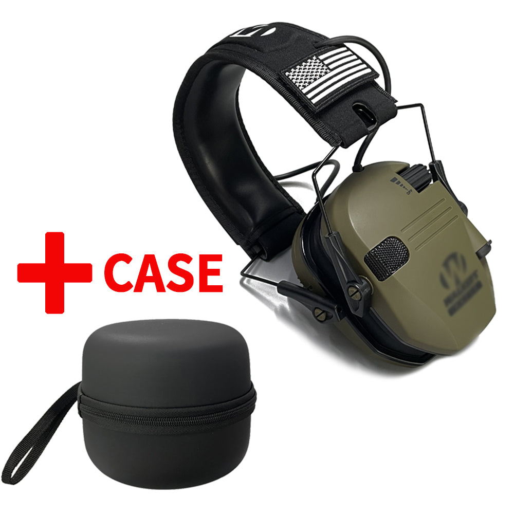 Premium Electronic Shooting Earmuffs with ARC Rail Mount – Tactical Helmet Headset for Noise Reduction, Intelligent Sound 