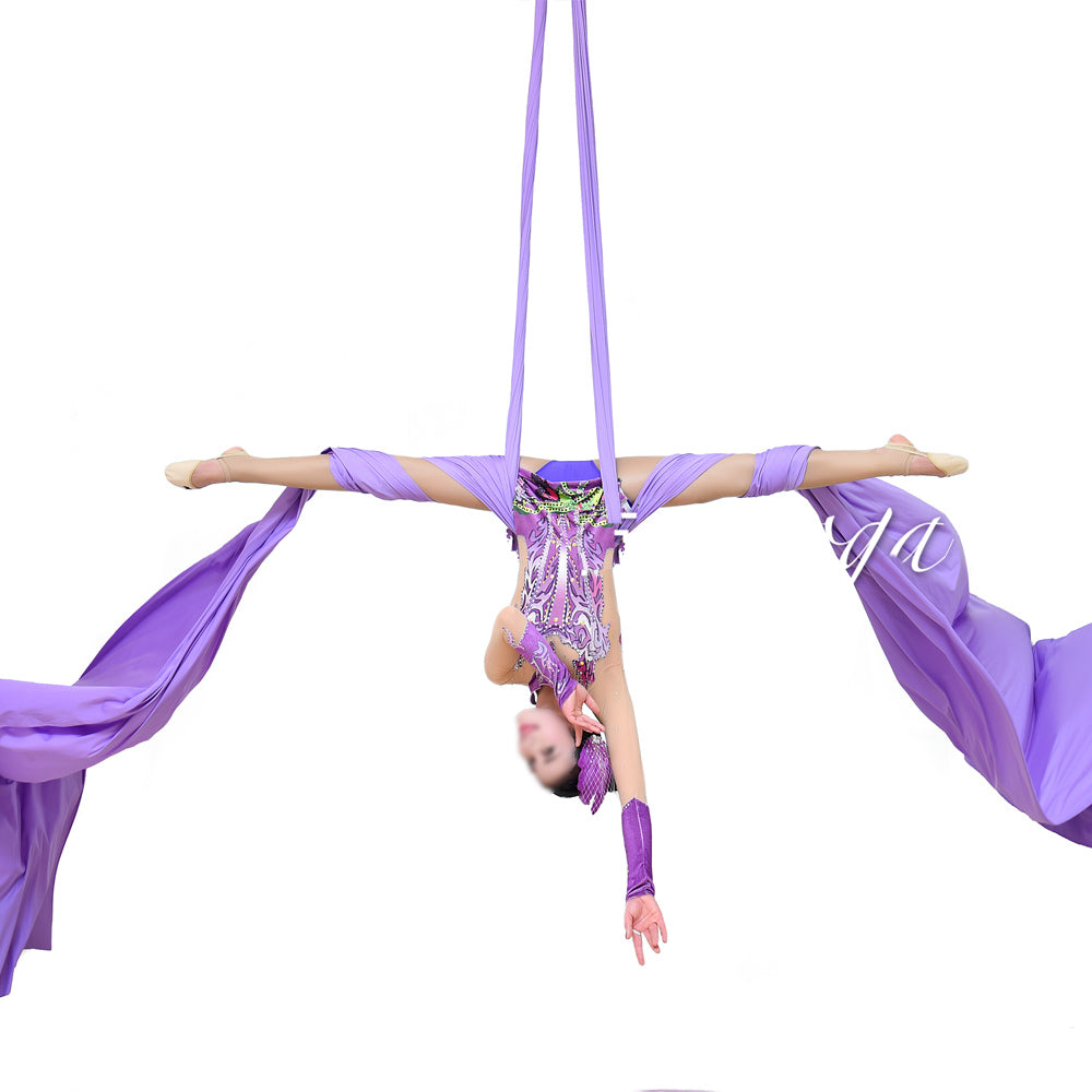 Premium Aerial Silks Yoga Hammock for Fitness 12M Nylon Anti-Gravity Swing, High Load Bearing, Pilates Bodybuilding Equipment