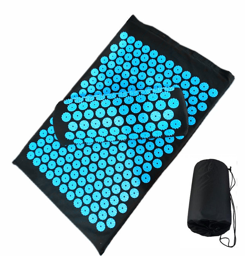 Premium Acupressure Massage Mat – Stress Relief & Back Pain Relief – Yoga Mat with Spikes, Pillow & Portable Design 