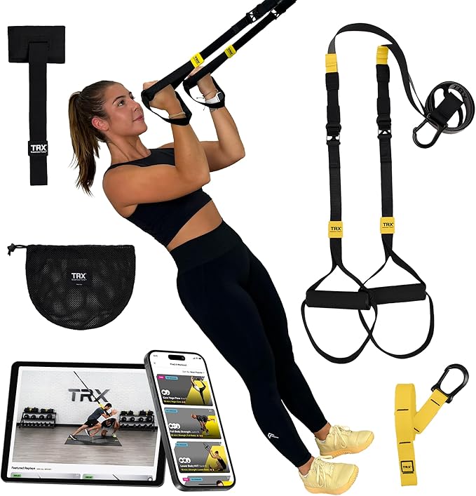 Premium Suspension Training Bands – Adjustable Full Body Resistance Bands for Strength Training, Yoga, and Core Workouts, 