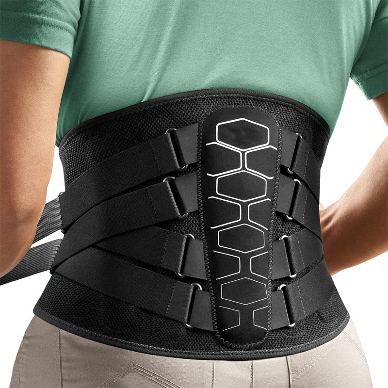 Premium Lower Back Brace for Lumbar Support, Ergonomic Sports Belts for Herniated Discs & Sciatica Relief for Men & Women