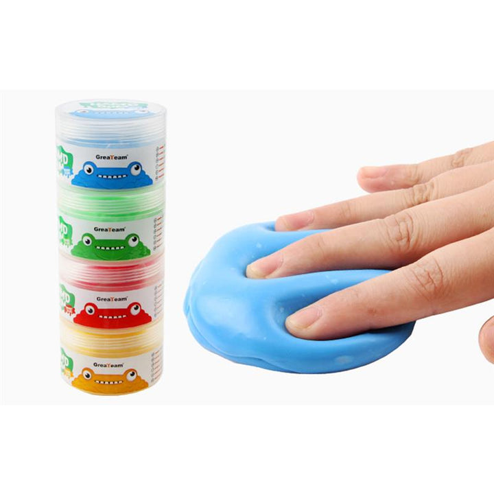 Premium Stress Relief Hand Putty Set – 4 Pcs Soft & Stretchy Silicone Therapy Putty for Finger Training, Decompression, and