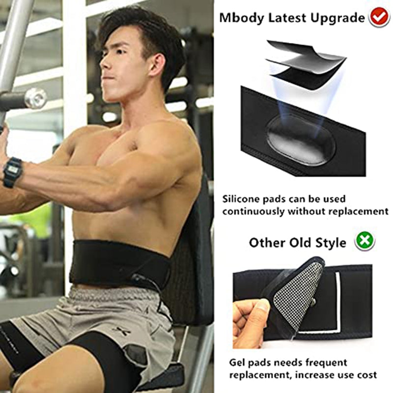 Premium Muscle Trainer Fat Burning Belt - Thigh Stimulator Fitness Massager with Magnetic Therapy, ABS Material, Adjustable  