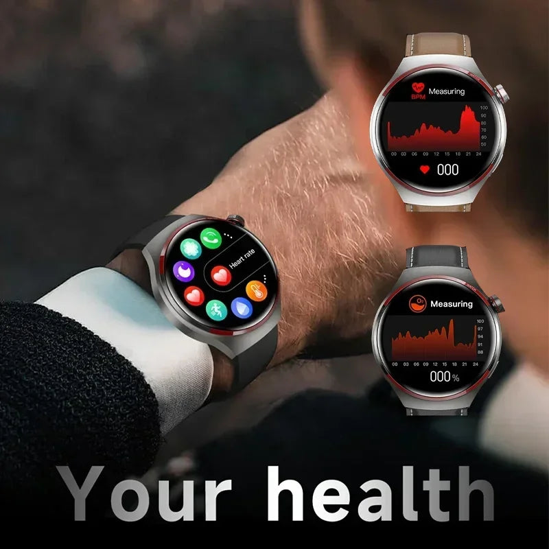 Premium Smartwatch for Men – 1.53'' AMOLED HD Screen, GPS, NFC, Bluetooth Calling, IP68 Waterproof, Heart Rate & Blood 