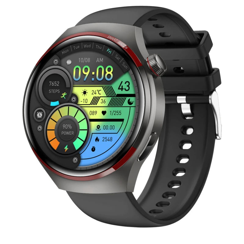 Premium Smartwatch for Men – 1.53'' AMOLED HD Screen, GPS, NFC, Bluetooth Calling, IP68 Waterproof, Heart Rate & Blood 