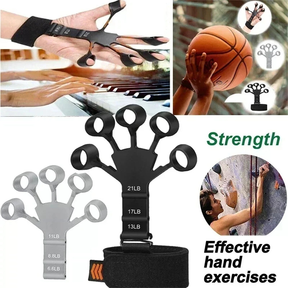 Premium Silicone Hand Strengthener & Finger Exerciser - Grip Trainer for Arthritis Relief, Muscle Relaxation & Sports Training