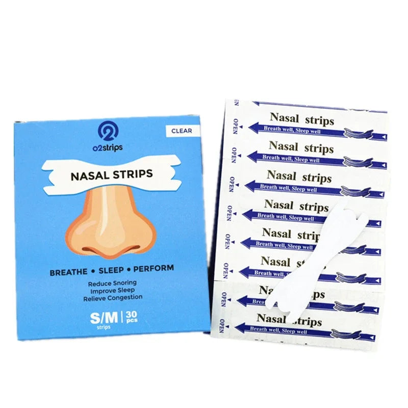 High Quality Anti-Snoring Nasal Strips - 50pcs Transparent Stop Snoring Aid, Better Nose Breath, Extra Strength Nasal Patch 